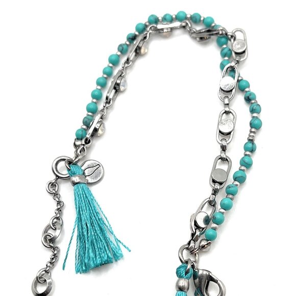 Turquoise Tassel Chole + Isabel Bracelet - B383AQAR - Picture 2 of 2